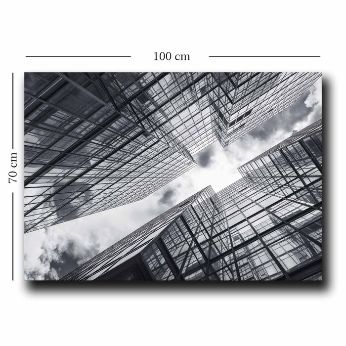 Wallity Lienzo decorativo 70100NISC-007 Blanco, Gris y Negro